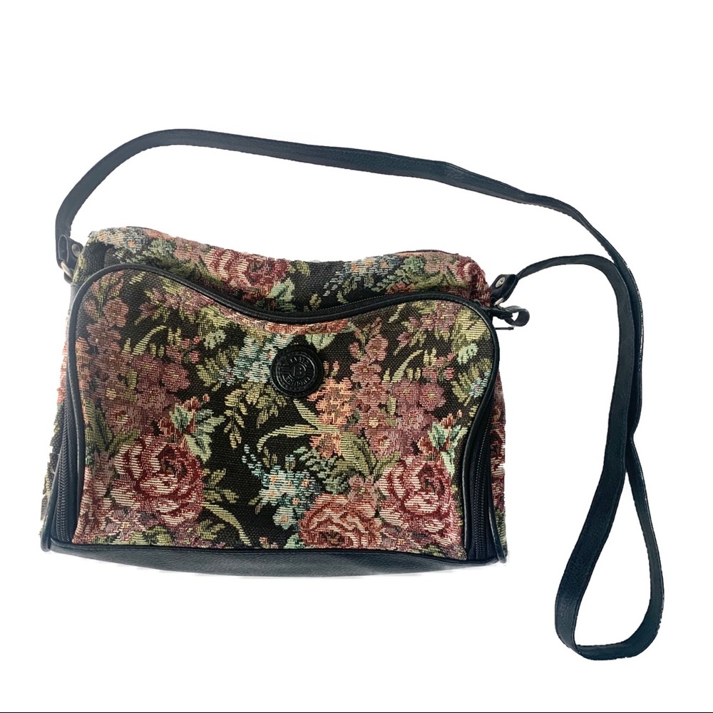 Floral carpet bag